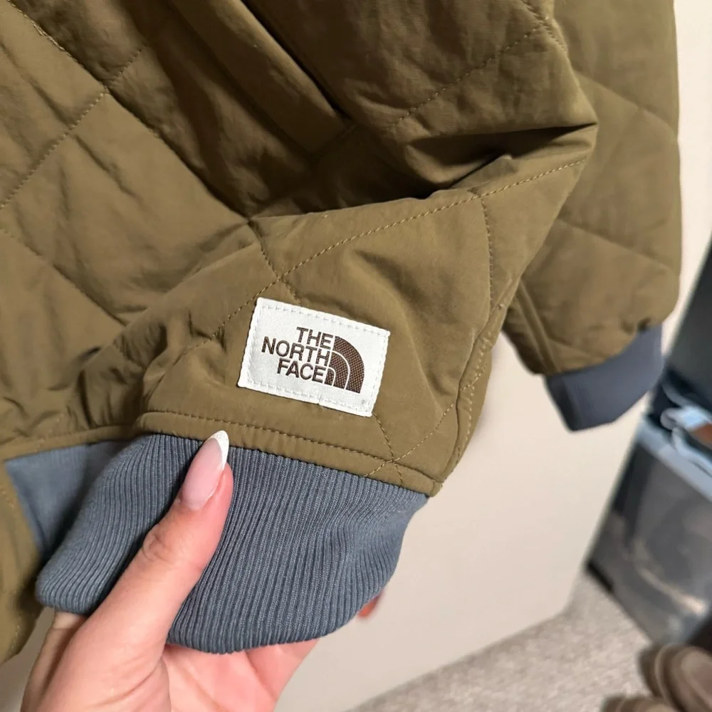 The North Face Cuchillo Full Zip Hooded Jacket Military Green Olive- Size XL